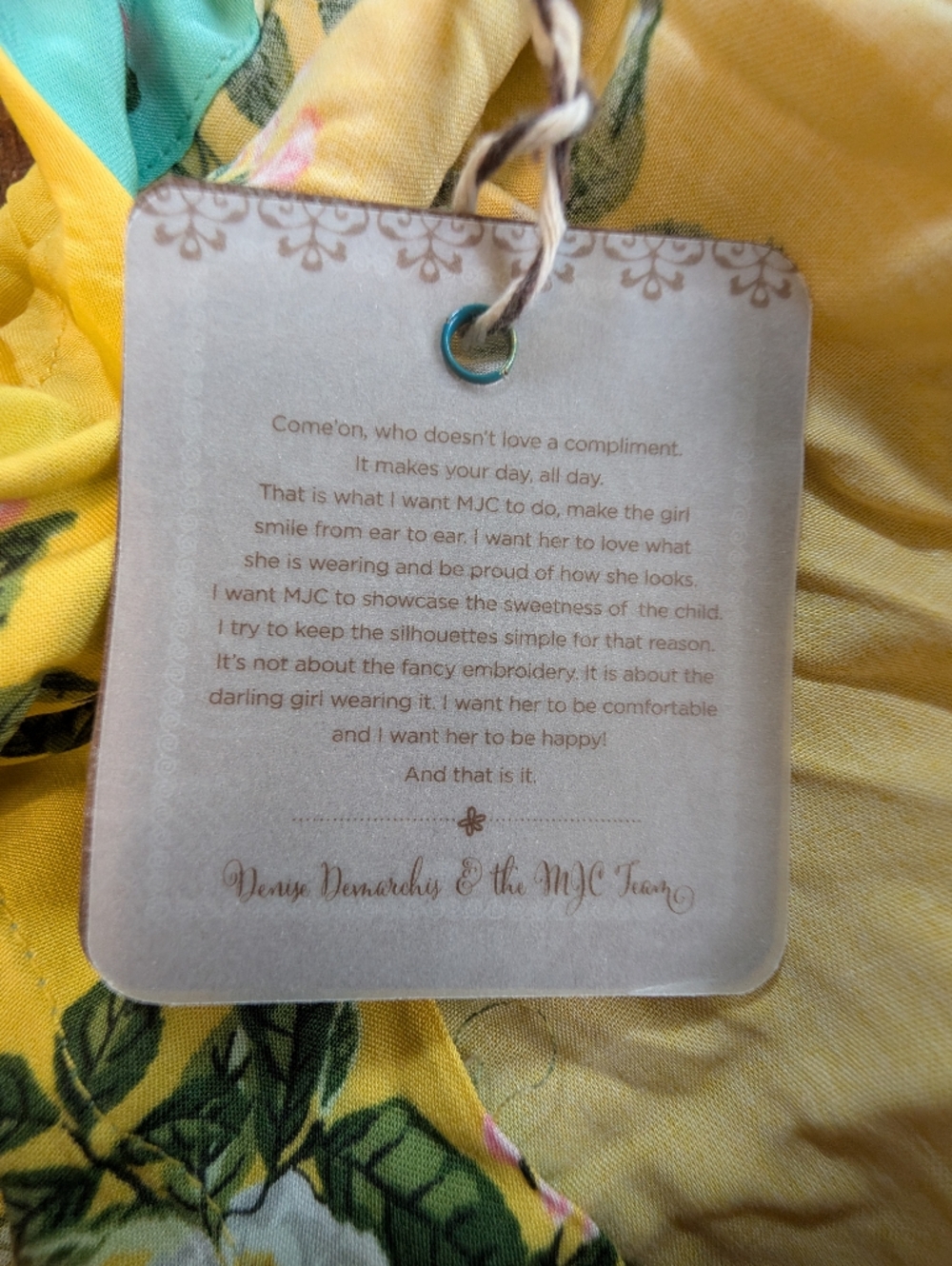 Matilda Jane Komono Yellow Floral Womens XS/S Coverup Lightweight Wrap NWT - Picture 7 of 9